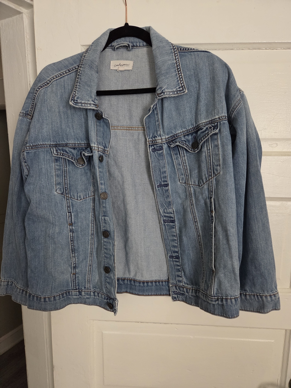 Carly Jean Los Angeles Hunter Medium Wash Denim Jacket